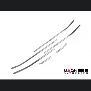 Jeep Renegade Door Trim - Side Window Molding Kit - Brushed Steel